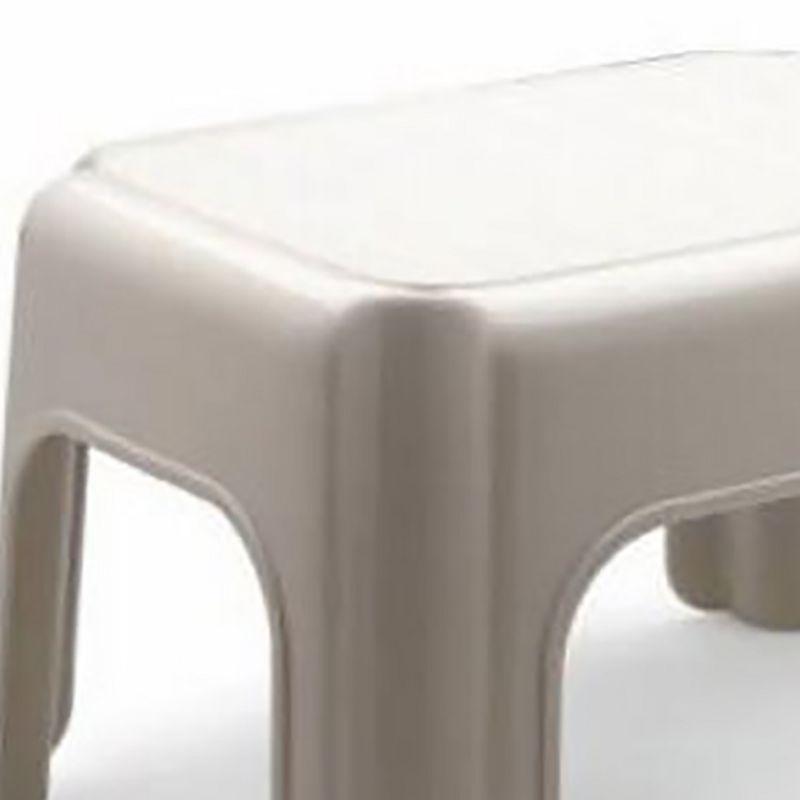 Rubbermaid 1 Step Lightweight Slip Resistant Roughneck Tough Step Stool, Ivory