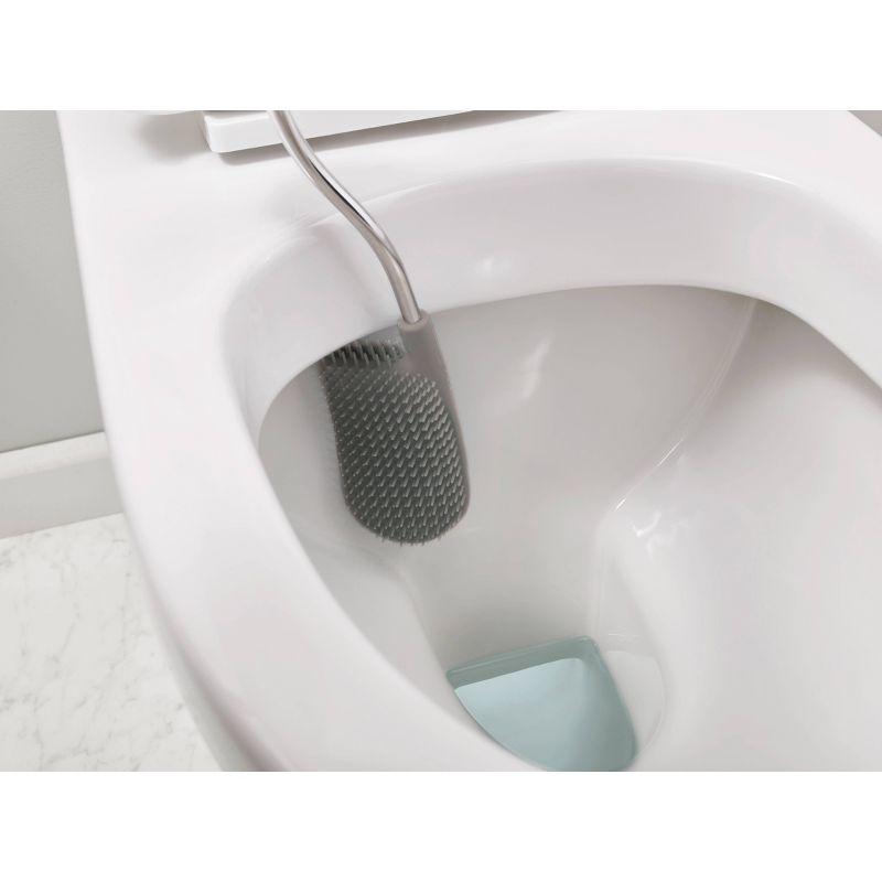 Joseph Joseph EasyStore Plus Free Standing Toilet Paper Holder with Flex Steel Toilet Brush