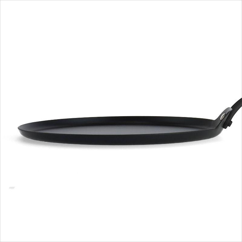 OXO Obsidian Carbon Steel 10" Crepe Pan with Silicone Sleeve