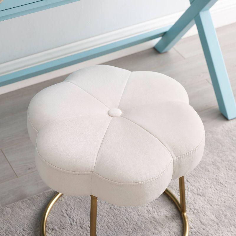 Ciara Flower Vanity Stool