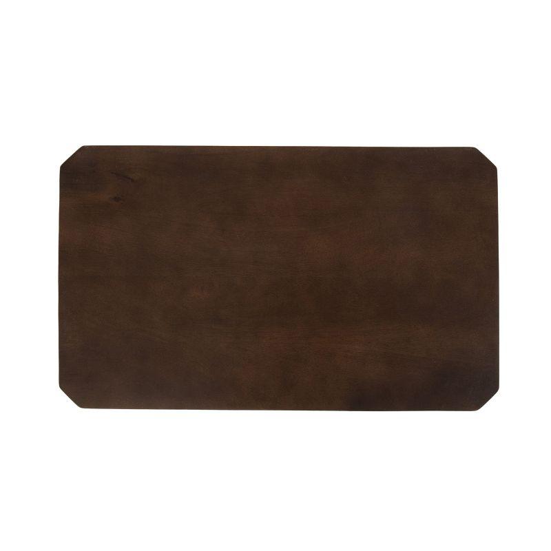 Kate and Laurel Talcott Wood Side Table, 22x14x26, Mocha
