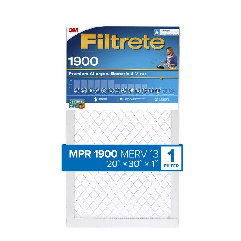 Filtrete Premium Allergen Bacteria and Virus Air Filter 1900 MPR