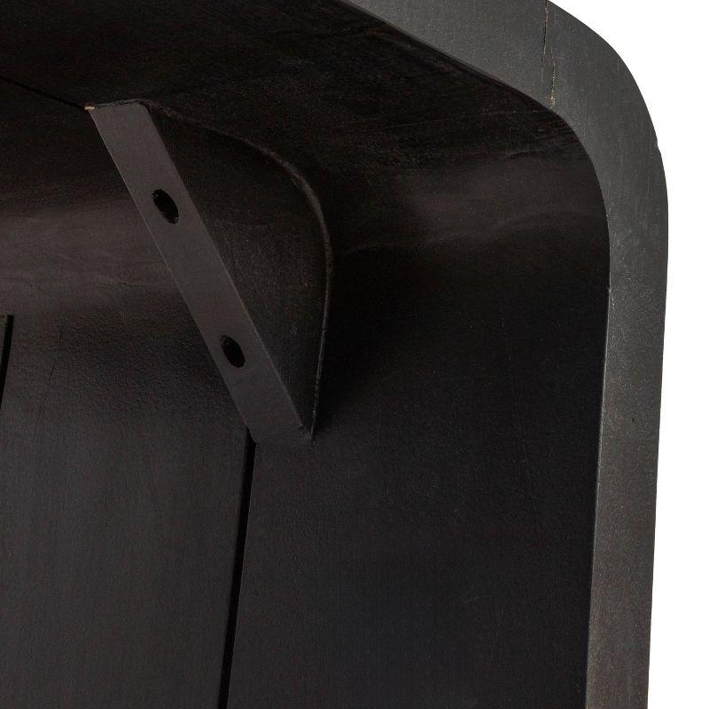 Storied Home Waterfall Edge Coffee Table Black