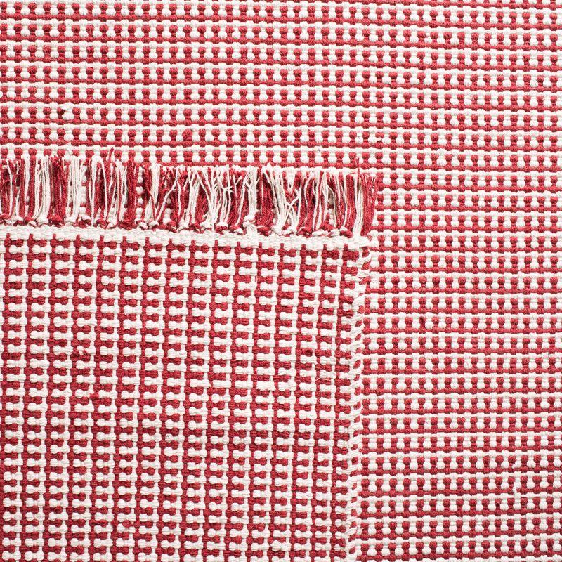 Montauk MTK340 Hand Woven Indoor Accent Rug - Ivory/Red - 4'x4' - Safavieh