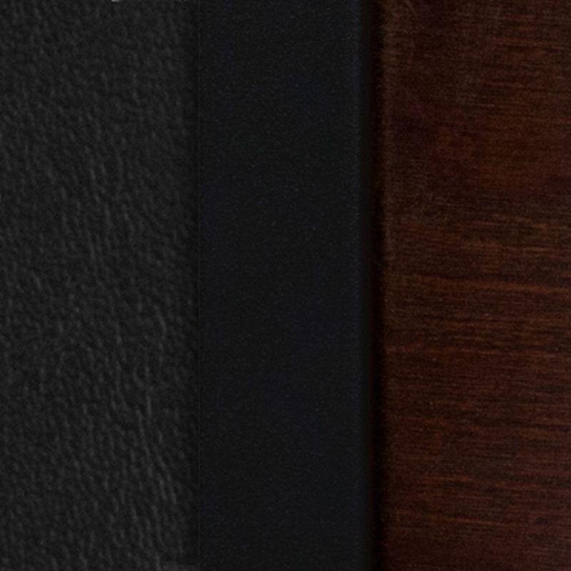 Flash Furniture HERCULES Series Black 3 Circle Back Metal Restaurant Barstool - Walnut Wood Back, Black Vinyl Seat
