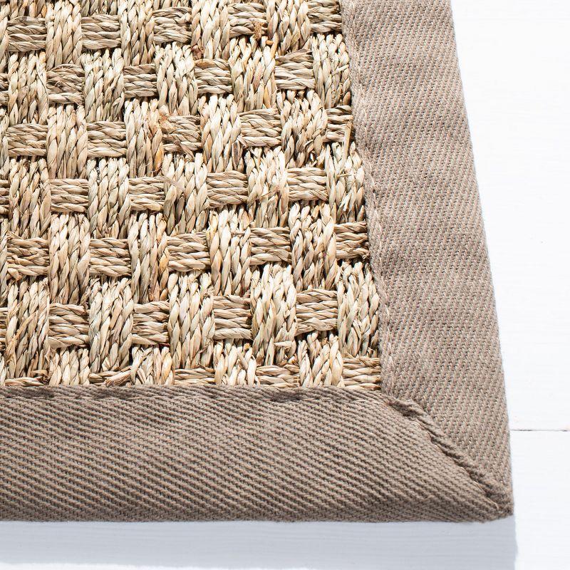 Natural Fiber NF114 Power Loomed Indoor Area Rug - Natural/Grey - 7'x7' - Safavieh