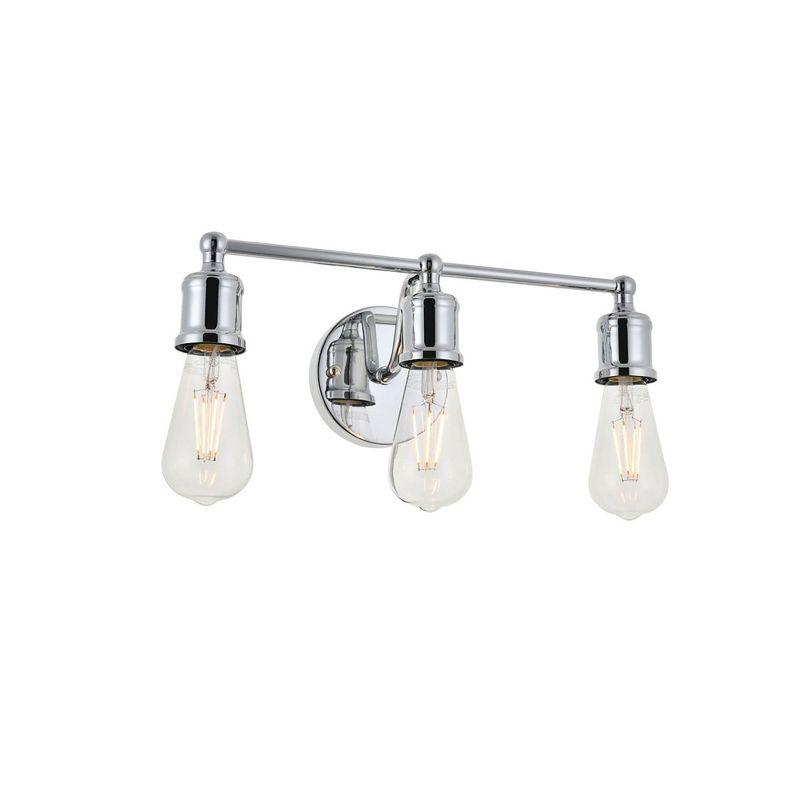 Elegant Lighting Serif 3 light chrome Wall Sconce