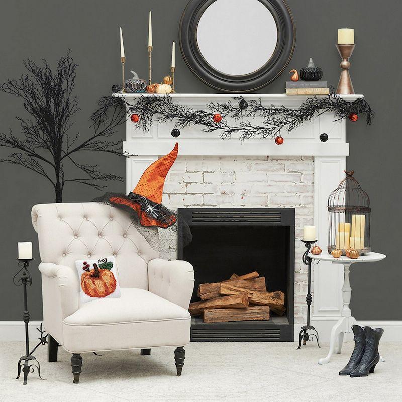 C&F Home Pumpkin Hooked Petite Size Fall Pillow