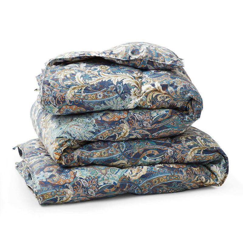 Lark Manor™ Iftekar All Season Paisley Floral Printed Vintage Goose Feather Down Comforter