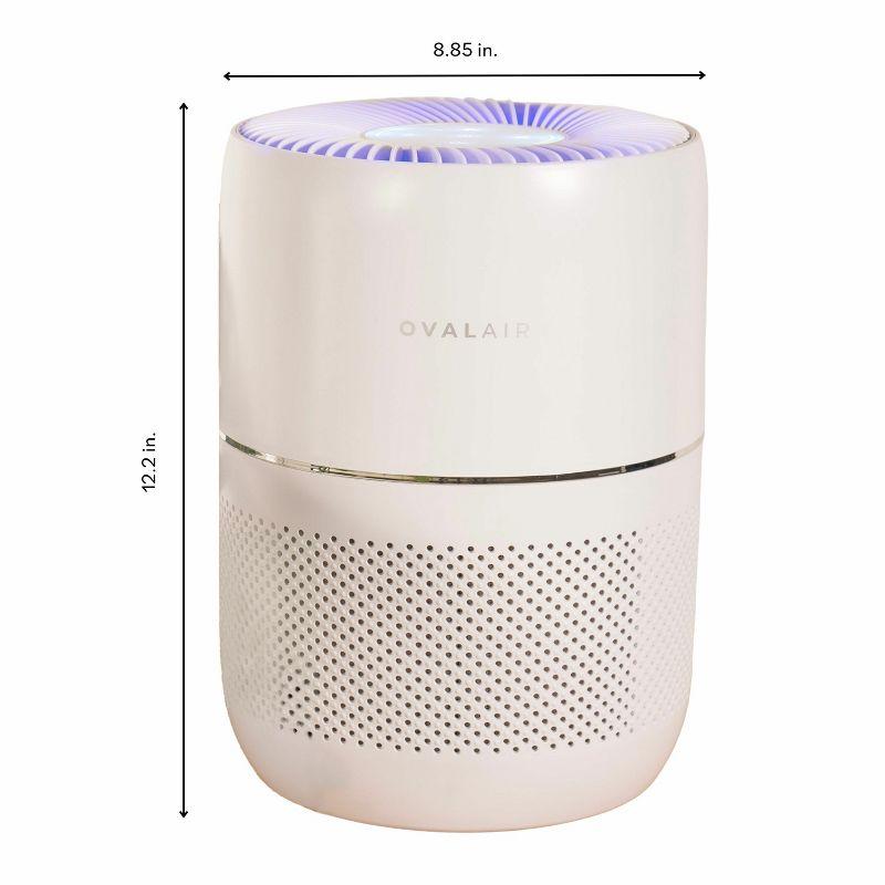 OVAL AIR 3-Stage H13 Smart True HEPA Desk Air Purifier