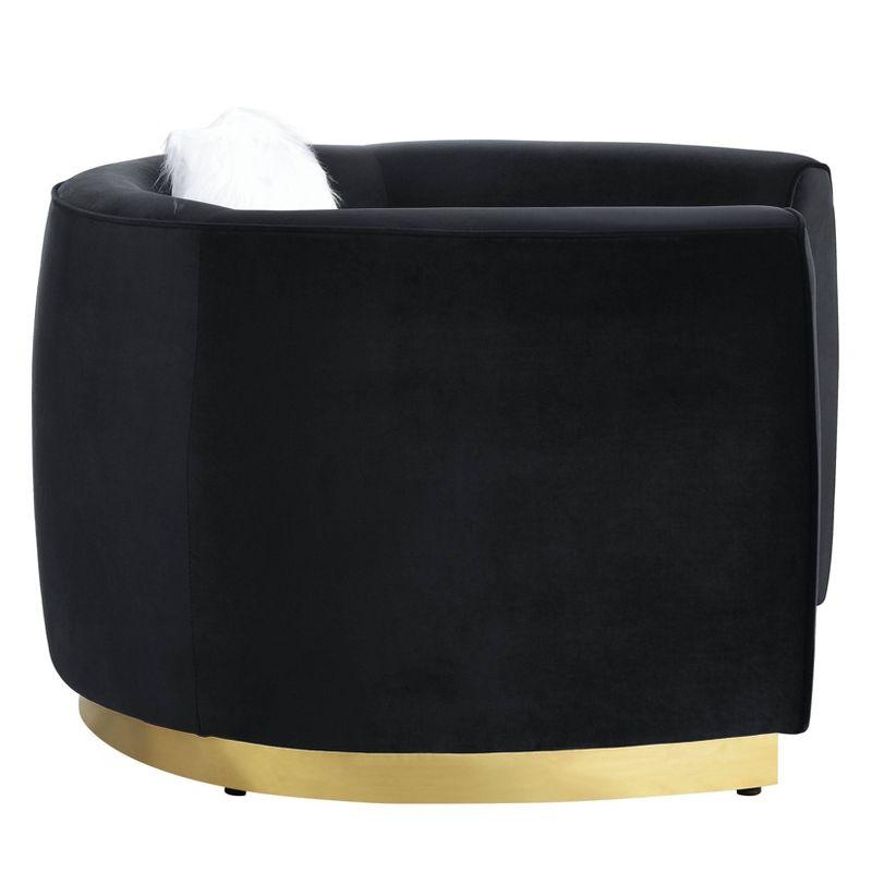 Tejster Velvet Barrel Chair