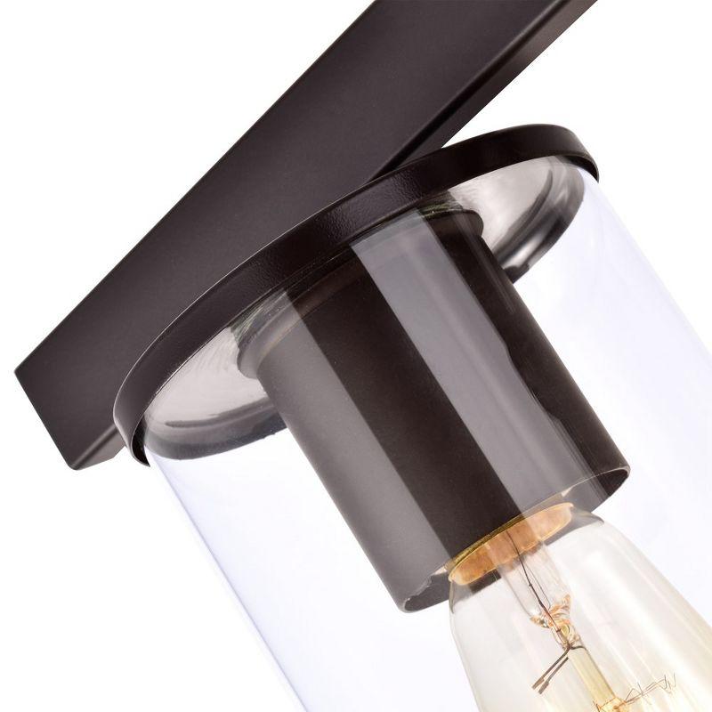 C Cattleya 3 Light Bathroom Vanity Light Oil-rubbed Bronze with Glass Shade