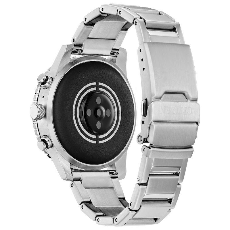 Citizen CZ Smart PQ2 Sport 44MM Touchscreen Smartwatch Stainless Steel Bracelet MX1010-59X