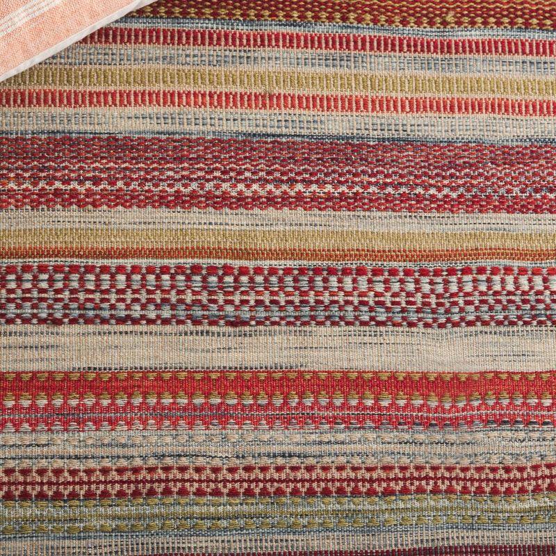 Striped Kilim STK311 Hand Woven Indoor Area Rug - Beige - 6'x9' - Safavieh.