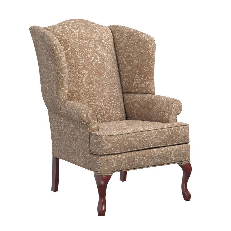 Comfort Pointe Paisley Traditional Wingback Accent Chair