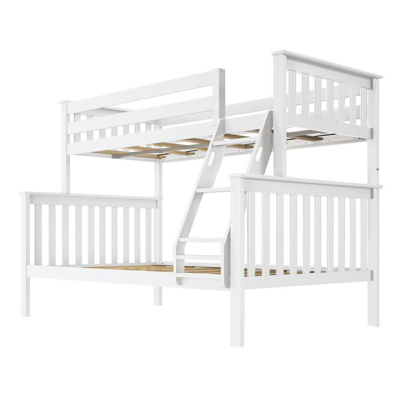 Classic Twin Over Full Pine Wood Bunk Bed with Drawer