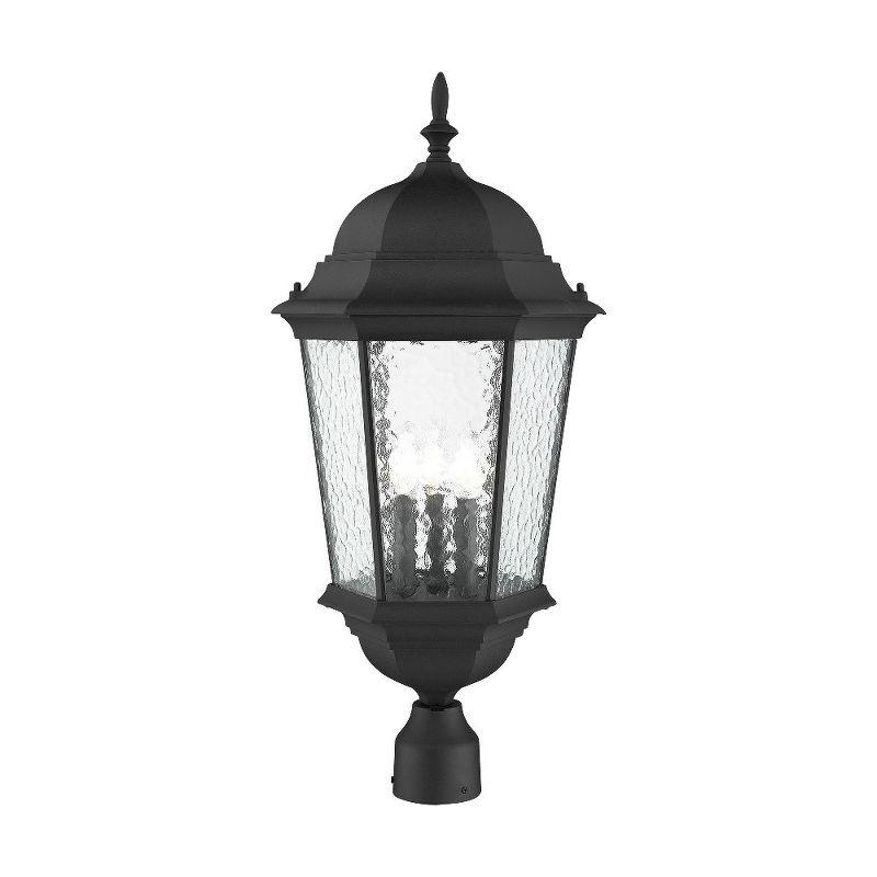 Livex Lighting Hamilton 3 - Light Post Light in  Textured Black