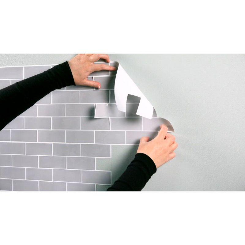 10.5'' W x 10.5'' L Polyvinyl Chloride (PVC) Peel and Stick Mosaic Tile