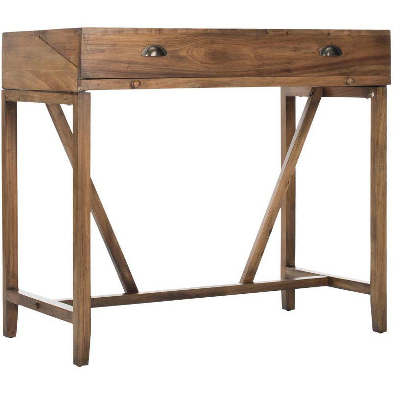Wyatt Writing Desk With Pull Out - AMH6509 - Oak - Safavieh Couture