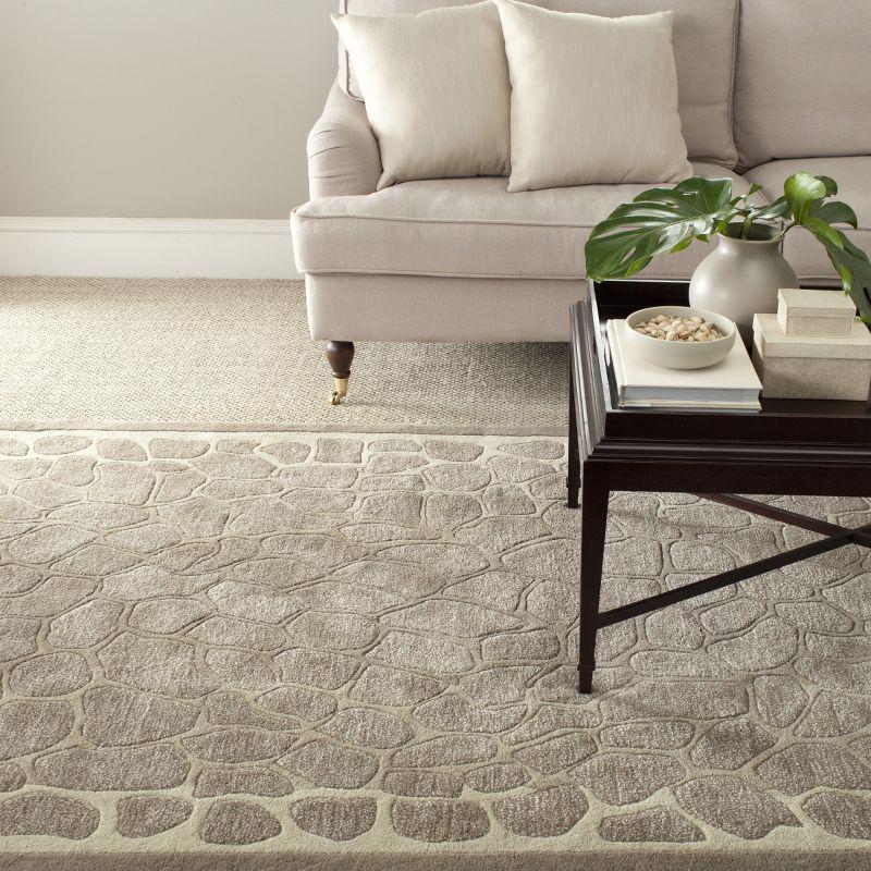 Martha Stewart Arusha - MSR3615 - Indoor Hand Tufted Area Rugs - B Wheat F Bge - 4'x6'