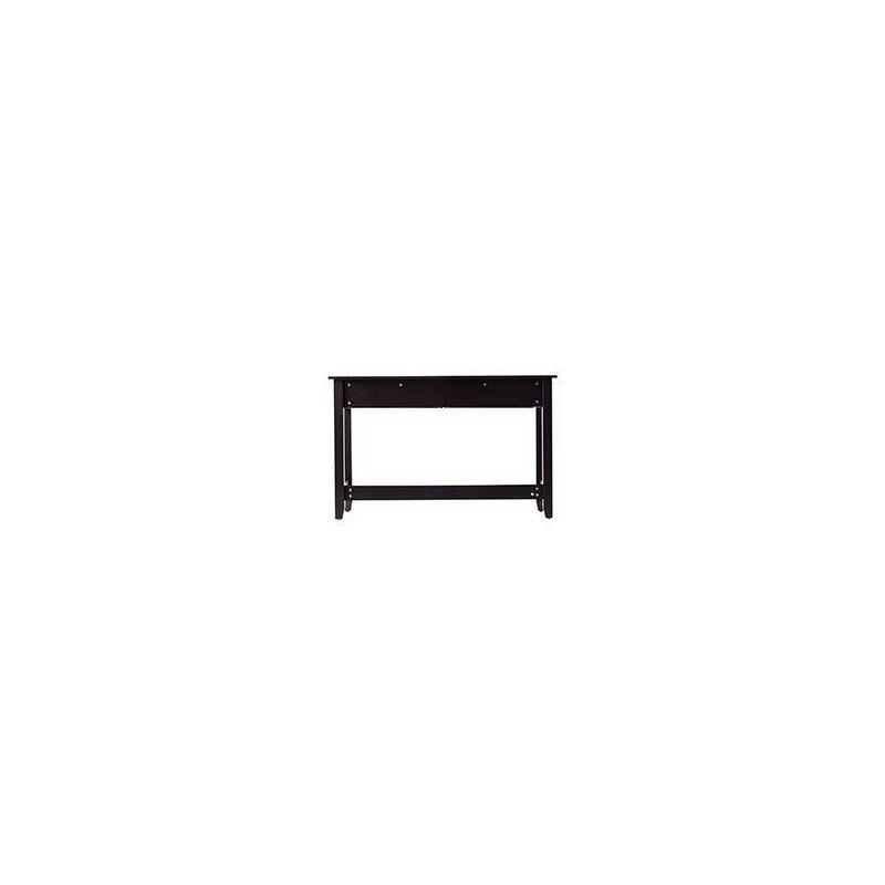 Chekshire Storage Console Black/Natural - Holly & Martin: Transitional Style, Metal Frame, Wood Top, Entryway Furniture with Drawer