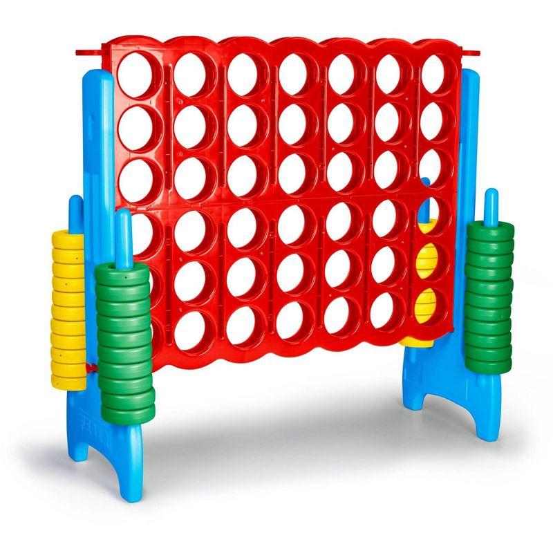 Feber Mega 4 In-Line Game (Primary Color) for Indoor or Outdoor Play