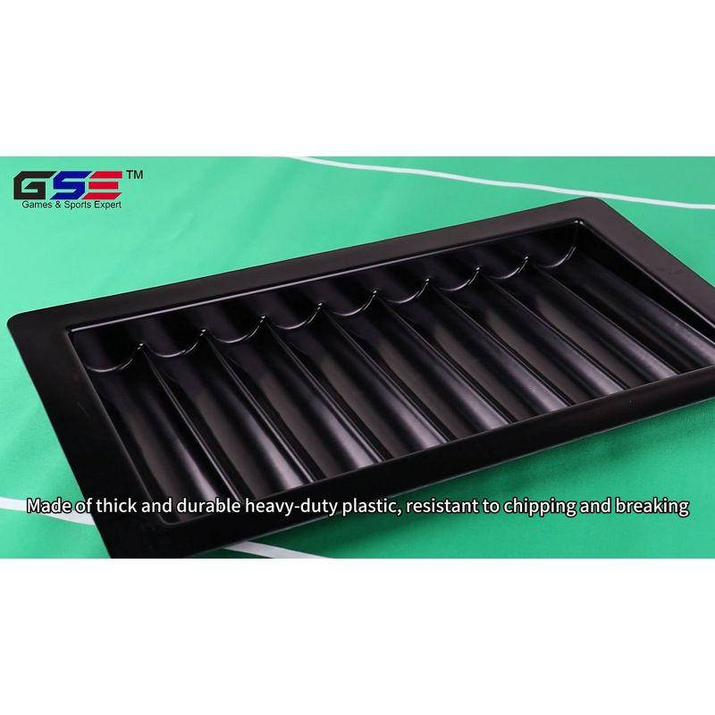 GSE Games & Sports Expert 9 Row Casino Poker Table Dealer Chip Tray