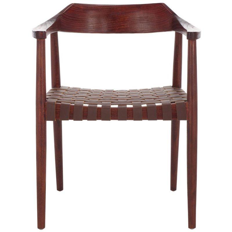 Amycus Accent Chair - ACH1202 - Cognac/Walnut - Safavieh