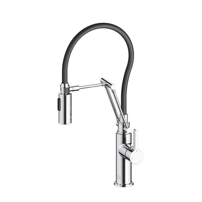 Elegant Lighting Leonardo Pull Down Spray Kitchen Faucet