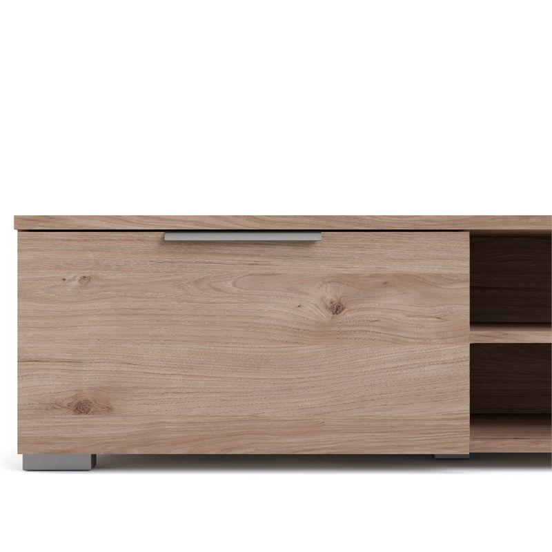 2 Drawer 2 Shelf TV Stand in Brown - Tvilum