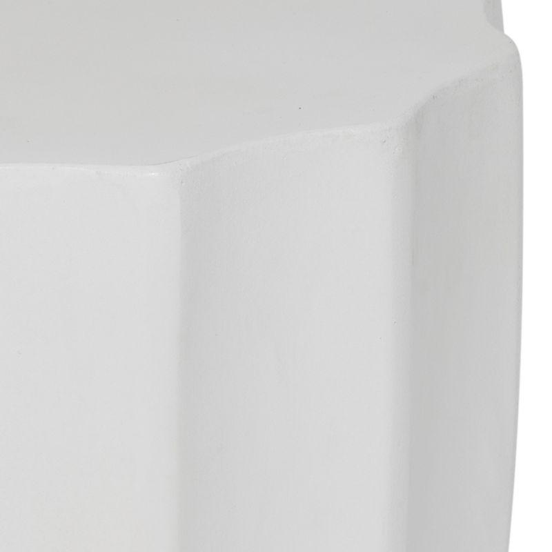 Jaslyn Accent Stool - Indoor/Outdoor - VNN1010 - White - Safavieh
