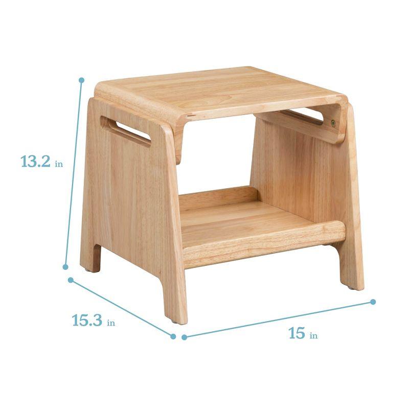 ECR4Kids Sit or Step Stool, Natural