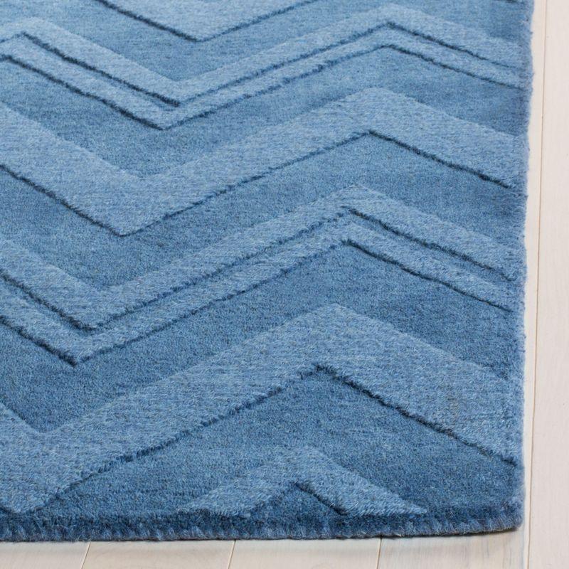 Impressions IM398 Hand Loomed Area Rug - Blue - 6'x6' - Safavieh.
