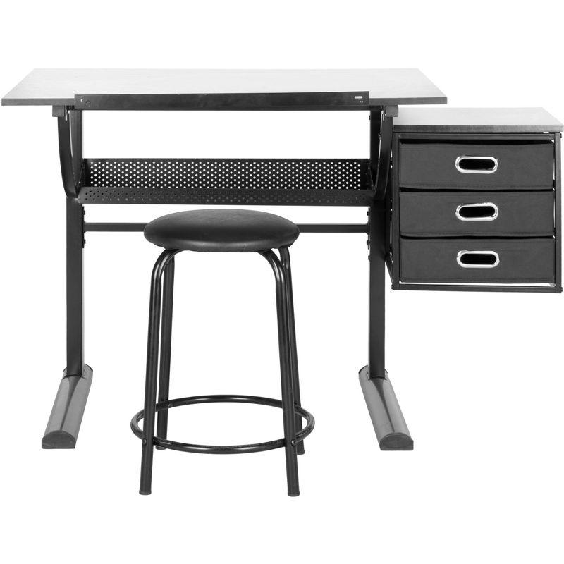 Inbox Zero Miceal Metal Base Drafting Table