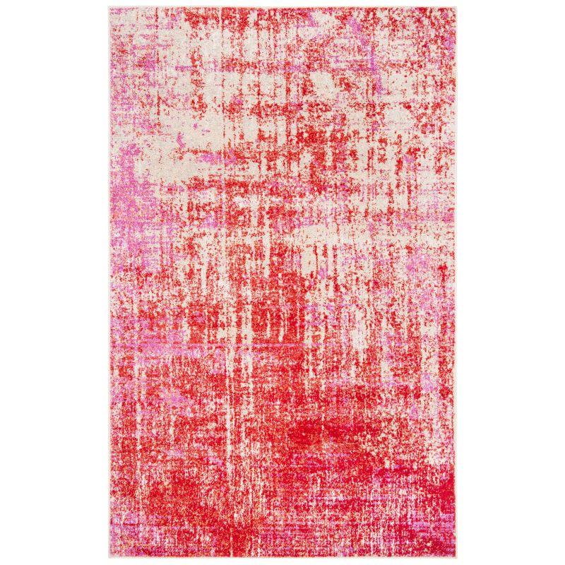 Adirondack ADR207 Machine Made Indoor Area Rug - Red/Gold - 5'-1"x7'-6" - Safavieh