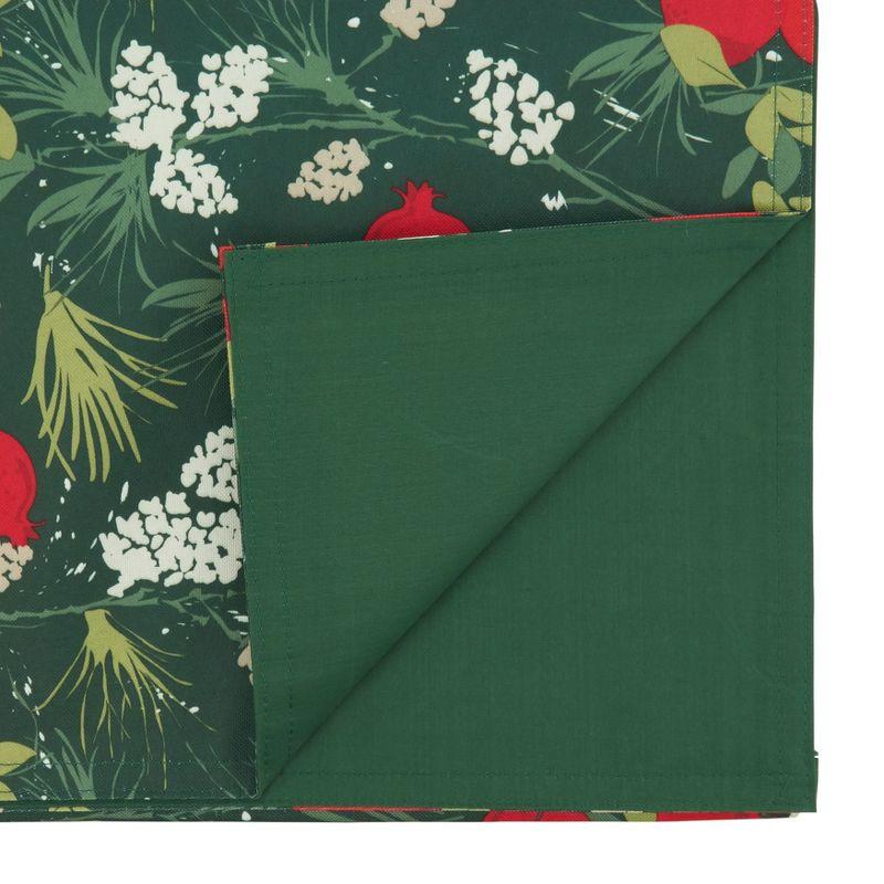 Holiday Pomegranate Design Polyester Table Runner