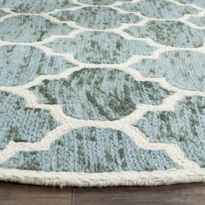 Himalaya HIM121 Handmade Accent Rug - 2'x3' - Turquoise/Ivory - Safavieh