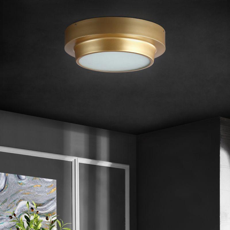 Laius 2 Light 16.5" Flush Mount - FLU4066 - Gold - Safavieh