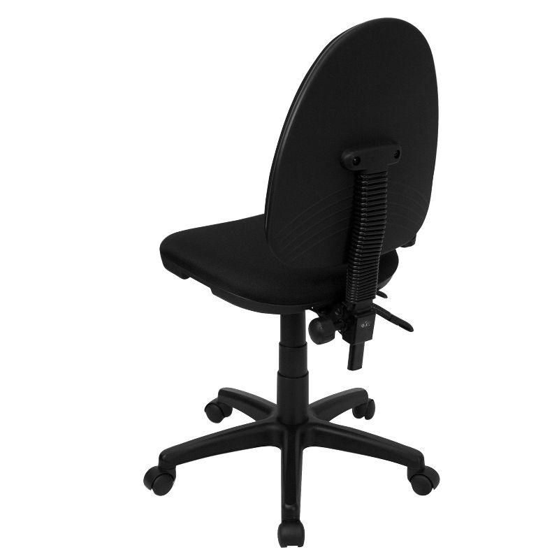 Flash Furniture Mid-Back Fabric Multifunction Swivel Ergonomic Task Office Chair with Adjustable Lumbar Support