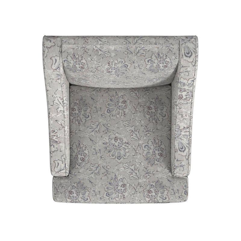 Classic Swoop Arm Chair Jacobean Print - HomePop