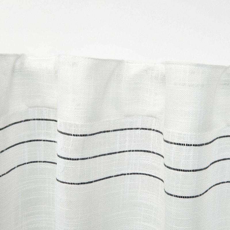 96"x54" Demi Light Filtering Curtain Panel with Tassels Black - Exclusive Home