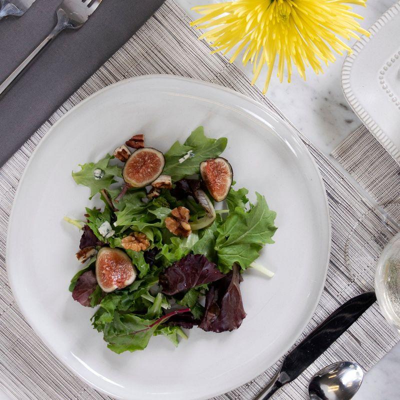 John Ritzenthaler Co. Reversible Indoor Outdoor Placemats, Set of Twelve, Grasscloth Oatmeal