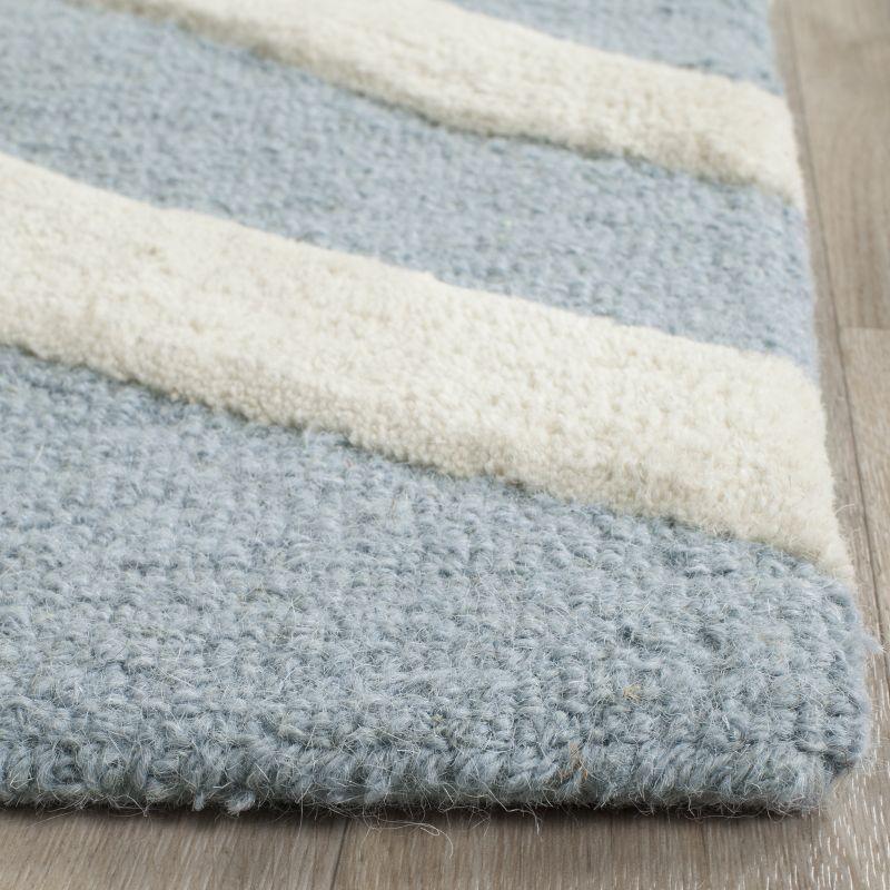 Cambridge CAM714 Tufted Indoor Area Rug - Blue/Ivory - 6'x6' - Safavieh