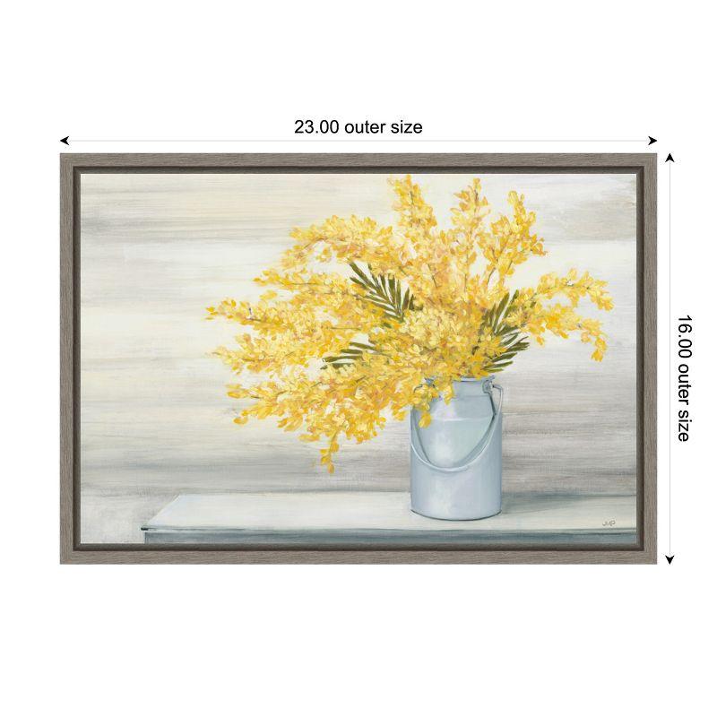 Amanti Art Golden Fall Floral Cuttings by Julia Purinton Canvas Wall Art Print Framed 23 x 16-in.