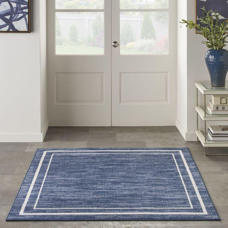 Nourison Essentials Bordered Indoor Outdoor Area Rug