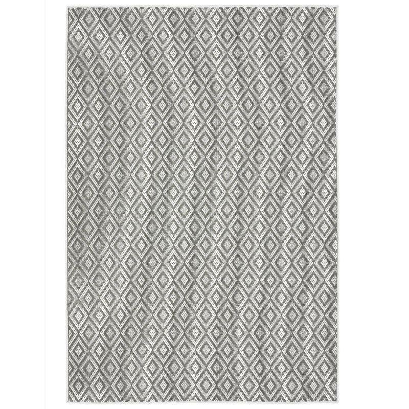 5'3" x 7'3" Tripoli Lydia Indoor/Outdoor Rug Gray/Cream - Home Dynamix