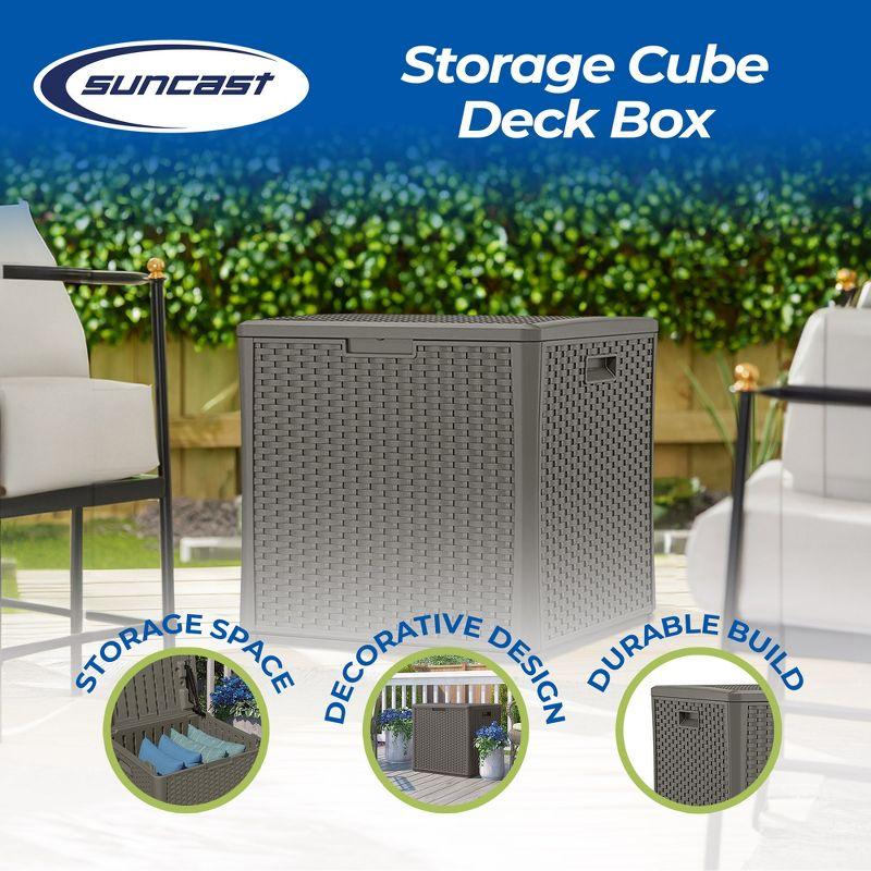 Suncast Suncast 26.75'' W 60 Gallons Water Resistant Resin Lockable Deck Box