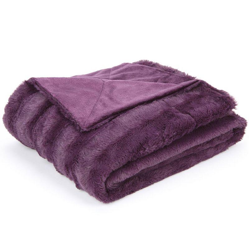 Cheer Collection Ultra Soft Faux Fur Throw Blanket