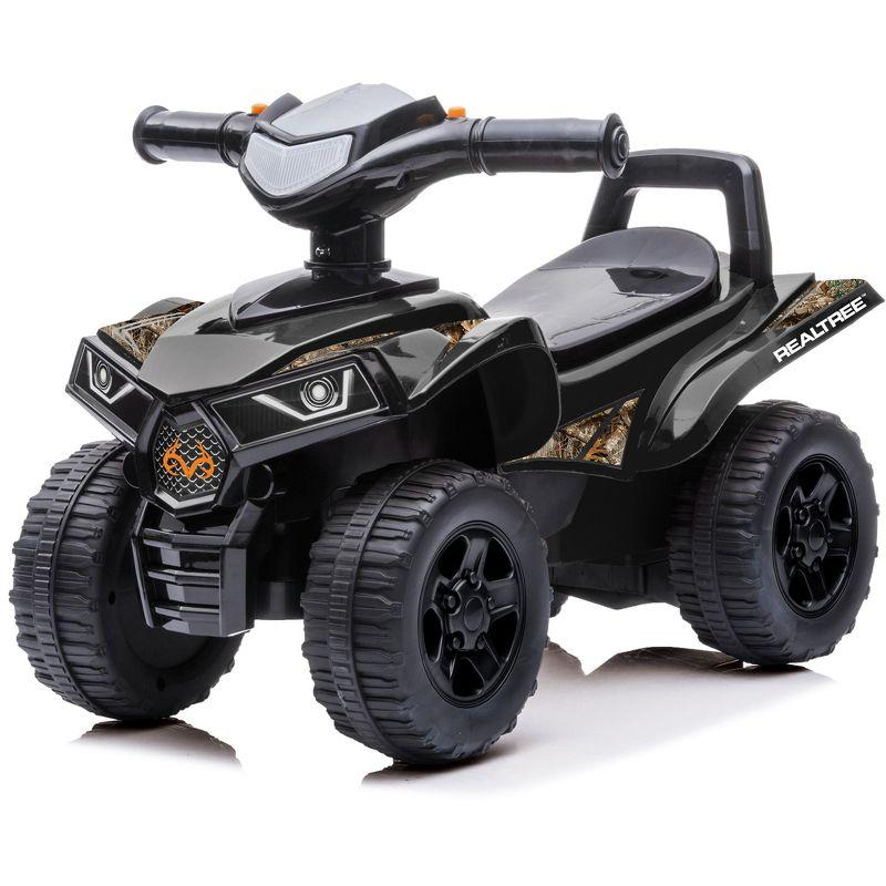 RealTree: Quad Push Car - Black - Foot-To-Floor Ride-On Toy,12mo+