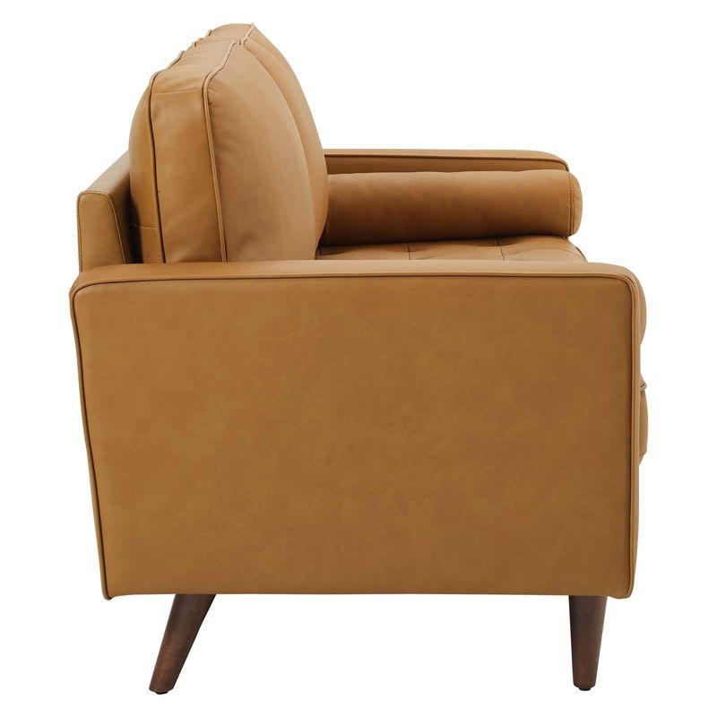 73" Valour Leather Sofa Tan - Modway